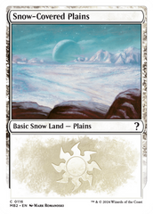 Snow-Covered Plains (White Border) [Mystery Booster 2] | Mindsight Gaming