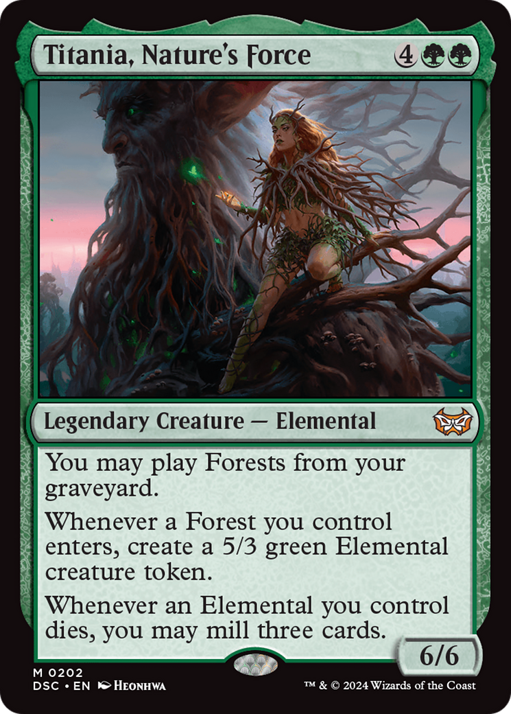 Titania, Nature's Force [Duskmourn: House of Horror Commander] | Mindsight Gaming