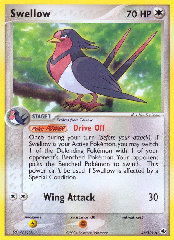 Swellow (46/109) [EX: Ruby & Sapphire] | Mindsight Gaming