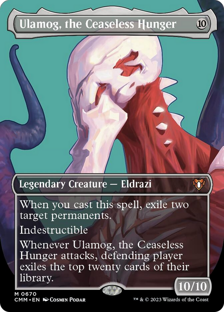 Ulamog, the Ceaseless Hunger (Borderless Profile) [Commander Masters] | Mindsight Gaming