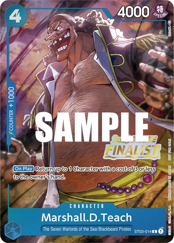 Marshall.D.Teach (Offline Regional 2023) [Finalist] [One Piece Promotion Cards] | Mindsight Gaming