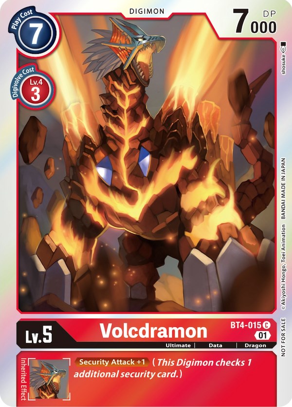 Volcdramon [BT4-015] (ST-11 Special Entry Pack) [Great Legend Promos] | Mindsight Gaming