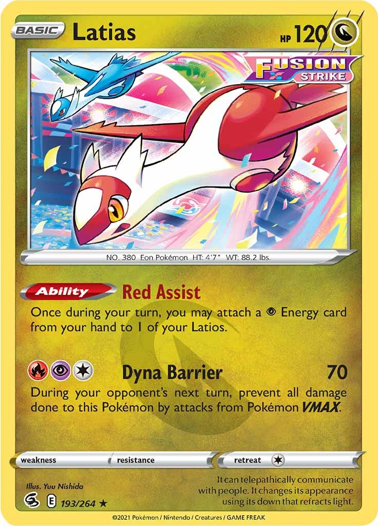 Latias (193/264) [Sword & Shield: Fusion Strike] | Mindsight Gaming