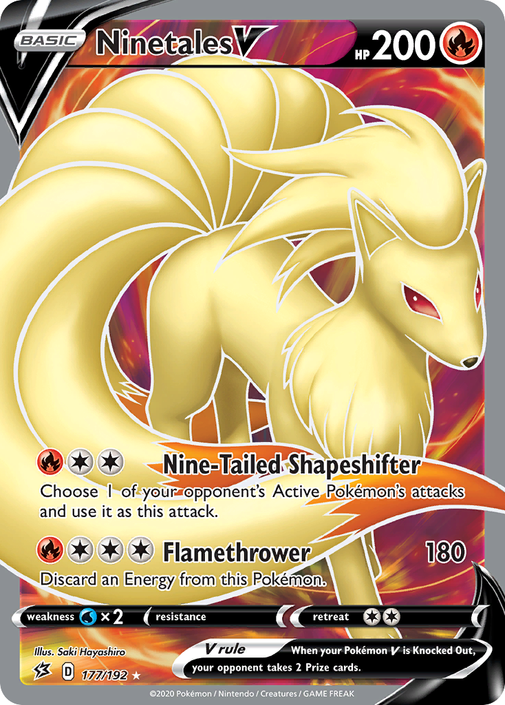 Ninetales V (177/192) [Sword & Shield: Rebel Clash] | Mindsight Gaming