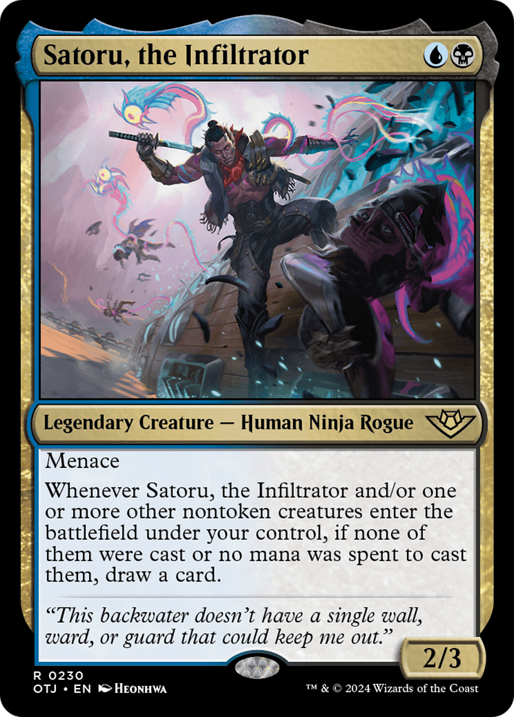 Satoru, the Infiltrator [Outlaws of Thunder Junction] | Mindsight Gaming