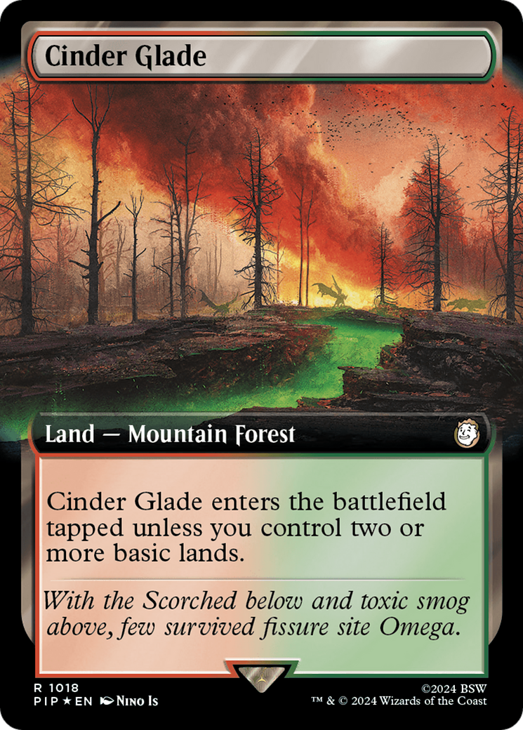 Cinder Glade (Extended Art) (Surge Foil) [Fallout] | Mindsight Gaming