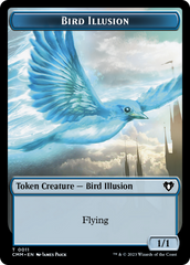 Bird // Bird Illusion Double-Sided Token [Commander Masters Tokens] | Mindsight Gaming