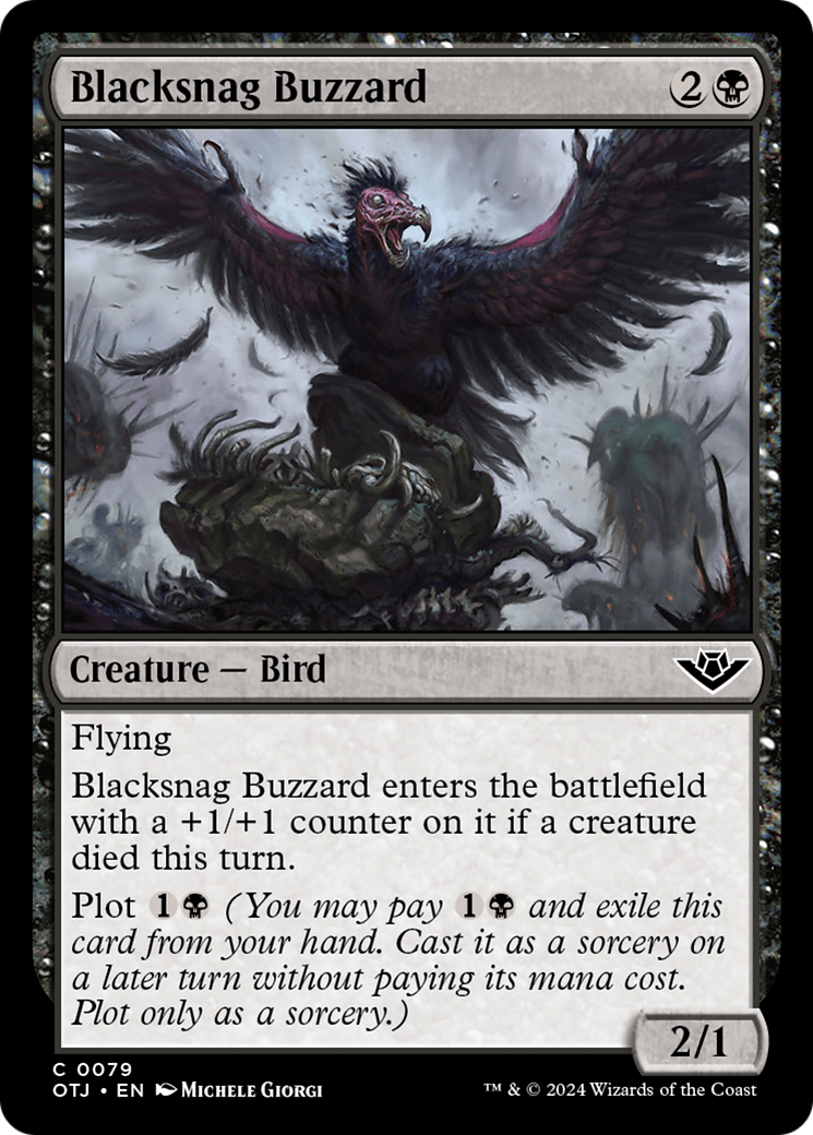 Blacksnag Buzzard [Outlaws of Thunder Junction] | Mindsight Gaming