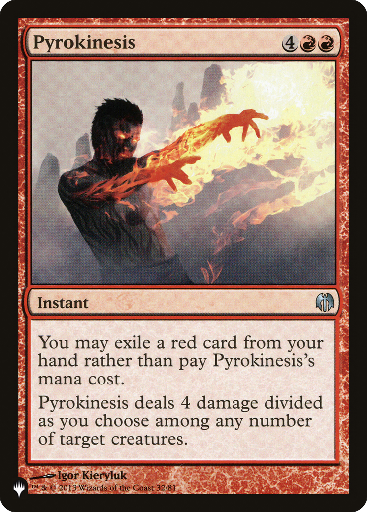 Pyrokinesis [The List Reprints] | Mindsight Gaming