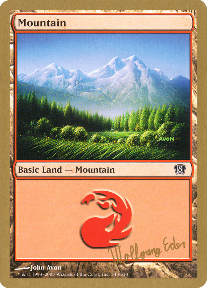 Mountain (we343) (Wolfgang Eder) [World Championship Decks 2003] | Mindsight Gaming