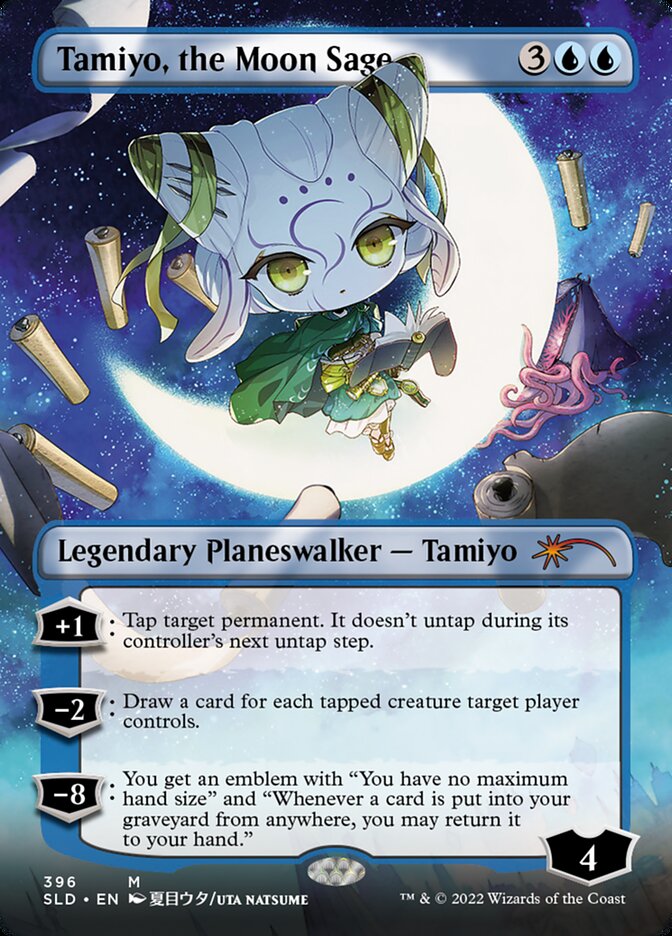 Tamiyo, the Moon Sage (Borderless) [Secret Lair Drop Series] | Mindsight Gaming