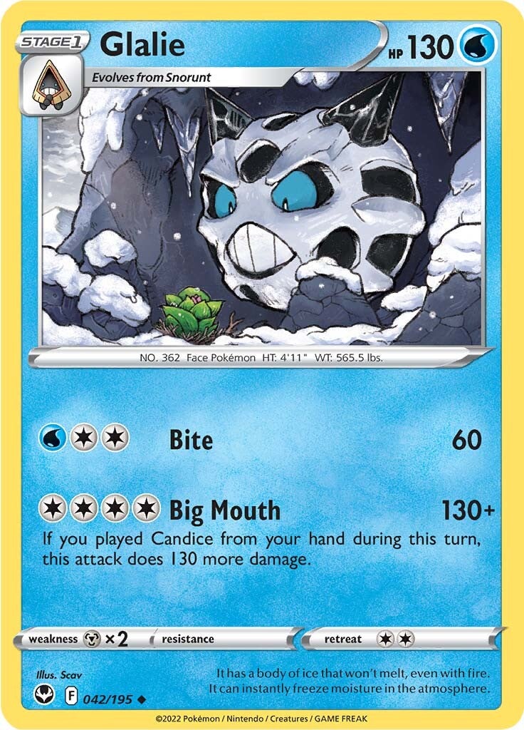 Glalie (042/195) [Sword & Shield: Silver Tempest] | Mindsight Gaming