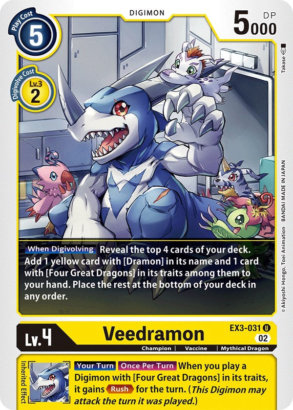 Veedramon [EX3-031] [Draconic Roar] | Mindsight Gaming