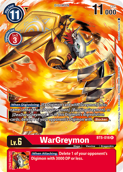 WarGreymon [BT5-016] [Battle of Omni] | Mindsight Gaming