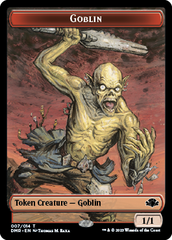 Goblin // Saproling Double-Sided Token [Dominaria Remastered Tokens] | Mindsight Gaming