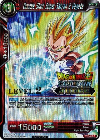 Double Shot Super Saiyan 2 Vegeta (Level 2) (BT2-010) [Judge Promotion Cards] | Mindsight Gaming