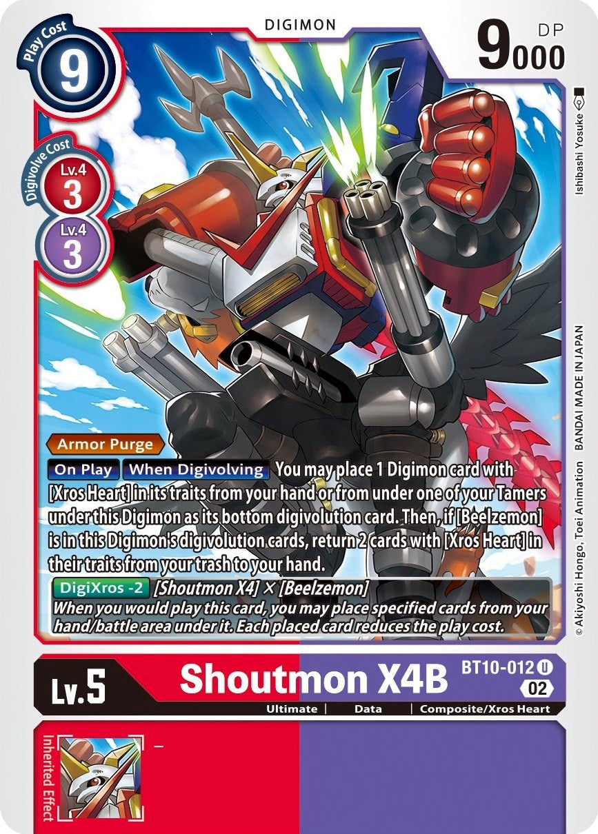 Shoutmon X4B [BT10-012] [Xros Encounter] | Mindsight Gaming