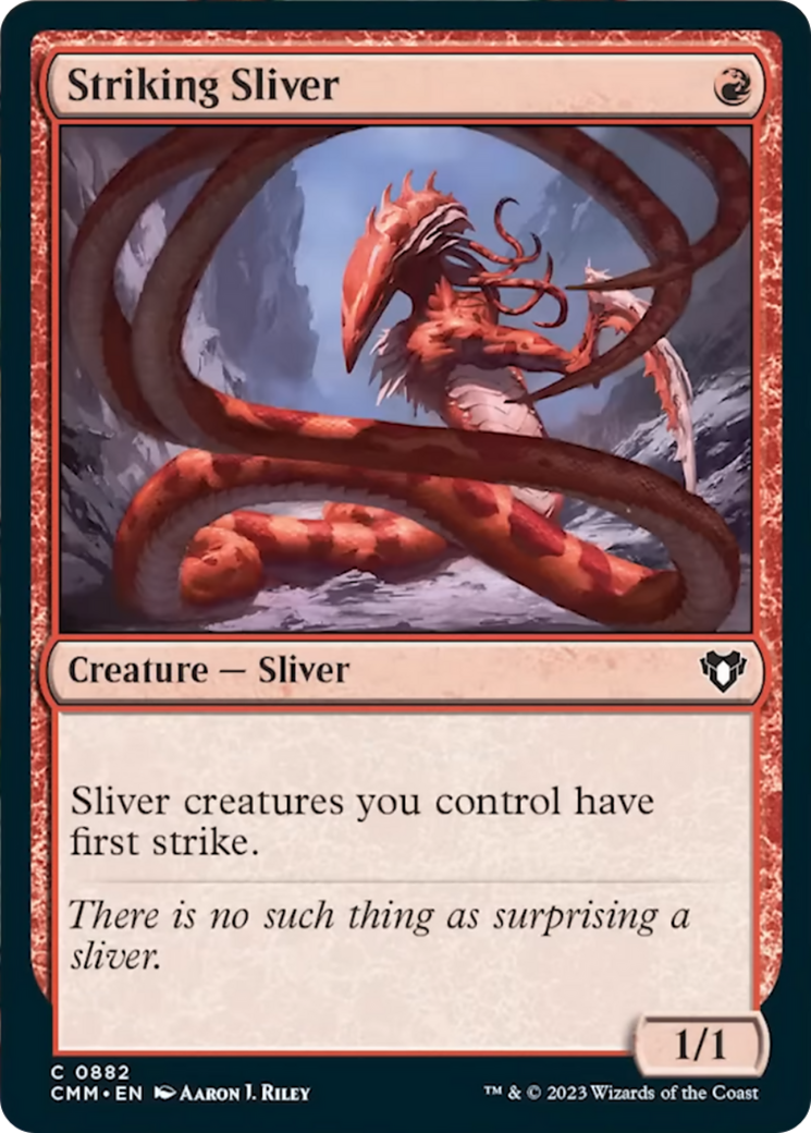 Striking Sliver [Commander Masters] | Mindsight Gaming