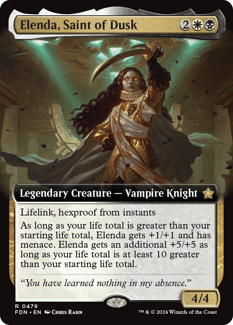 Elenda, Saint of Dusk (Extended Art) [Foundations] | Mindsight Gaming