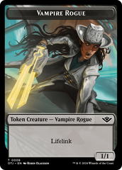 Mercenary // Vampire Rogue Double-Sided Token [Outlaws of Thunder Junction Tokens] | Mindsight Gaming