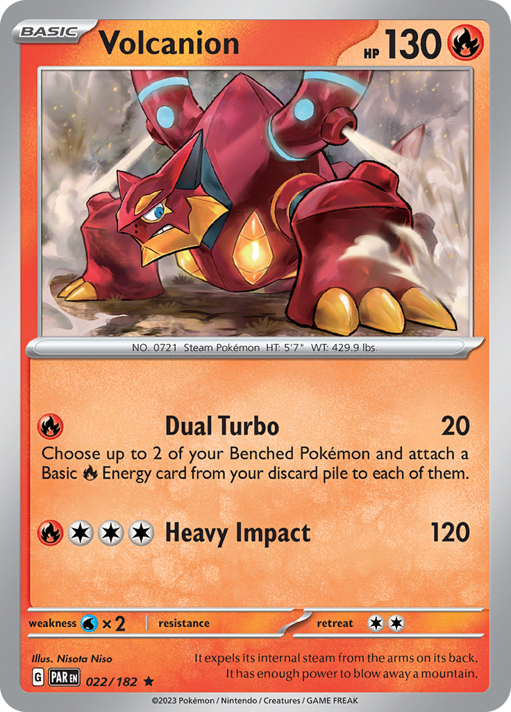 Volcanion (022/182) [Scarlet & Violet: Paradox Rift] | Mindsight Gaming