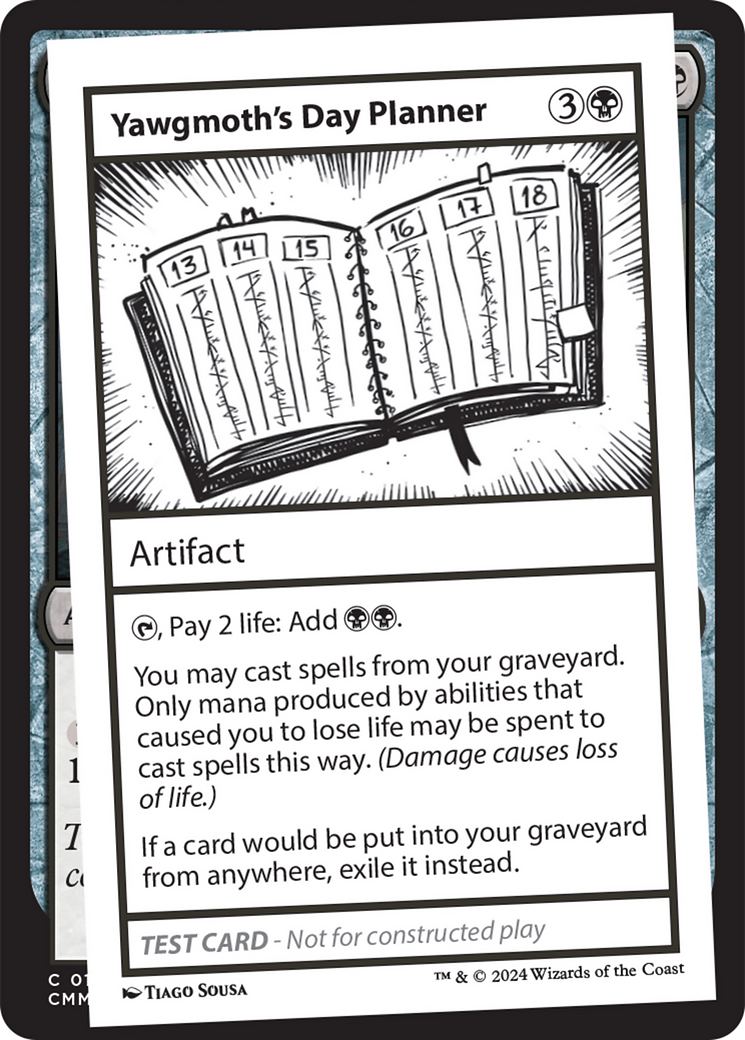 Yawgmoth's Day Planner [Mystery Booster 2 Playtest Cards] | Mindsight Gaming