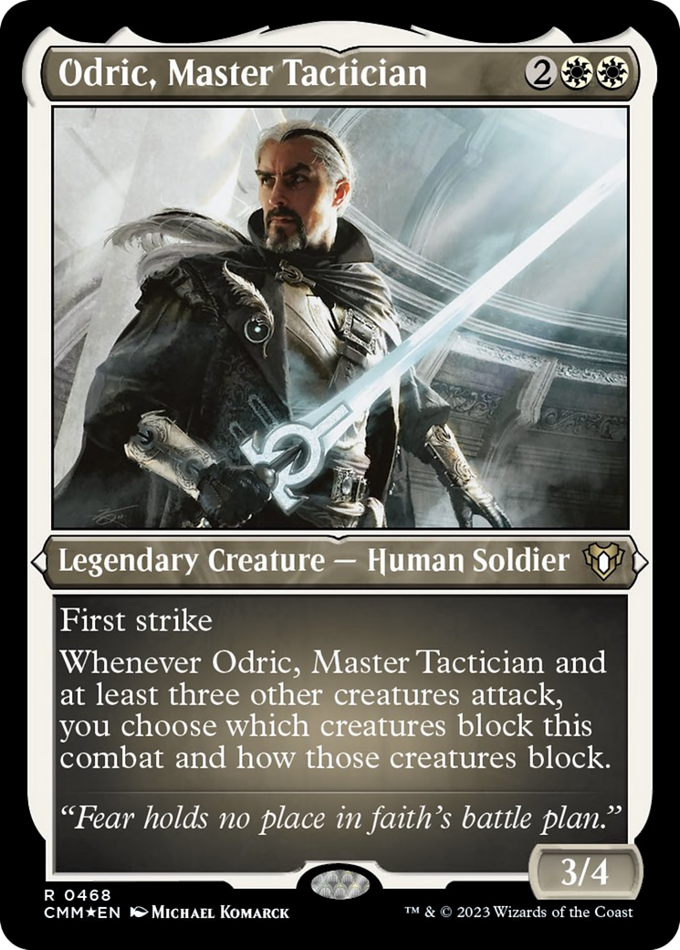 Odric, Master Tactician (Foil Etched) [Commander Masters] | Mindsight Gaming