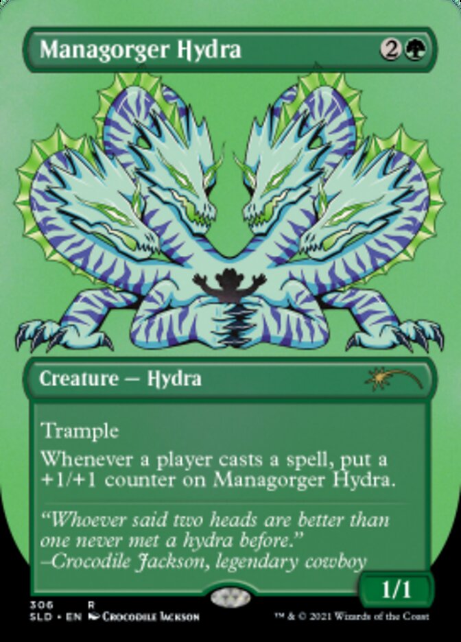 Managorger Hydra (Borderless) (Foil Etched) [Secret Lair Drop Series] | Mindsight Gaming