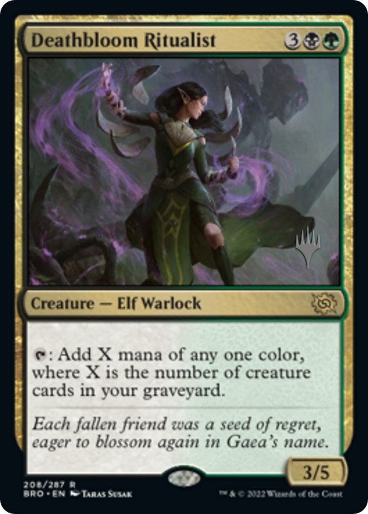 Deathbloom Ritualist (Promo Pack) [The Brothers' War Promos] | Mindsight Gaming