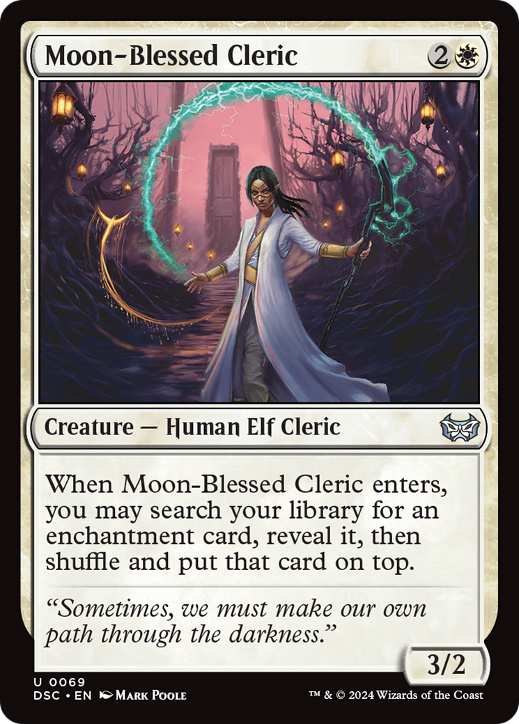 Moon-Blessed Cleric [Duskmourn: House of Horror Commander] | Mindsight Gaming