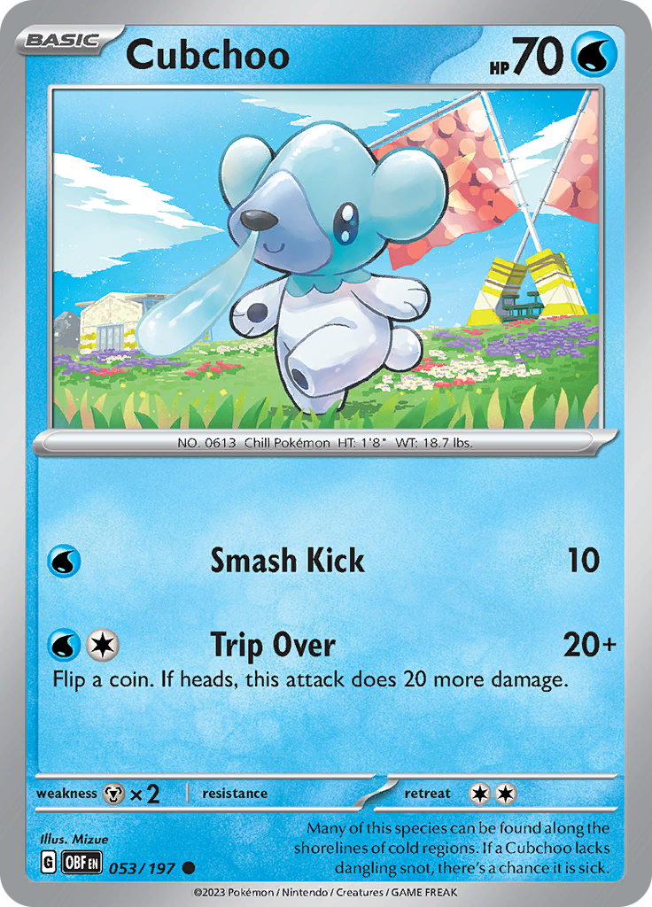 Cubchoo (053/197) [Scarlet & Violet: Obsidian Flames] | Mindsight Gaming