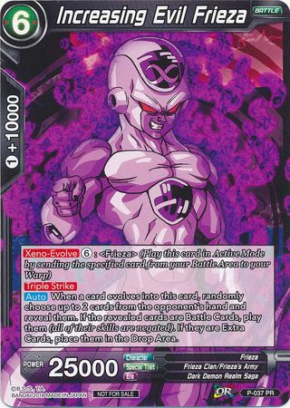 Increasing Evil Frieza (P-037) [Promotion Cards] | Mindsight Gaming