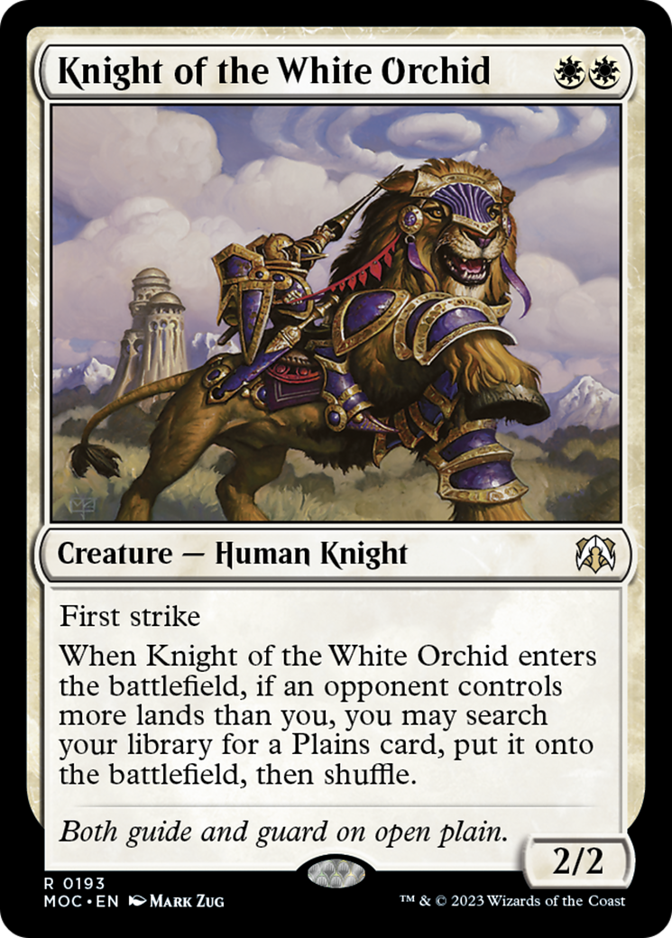 Knight of the White Orchid [March of the Machine Commander] | Mindsight Gaming