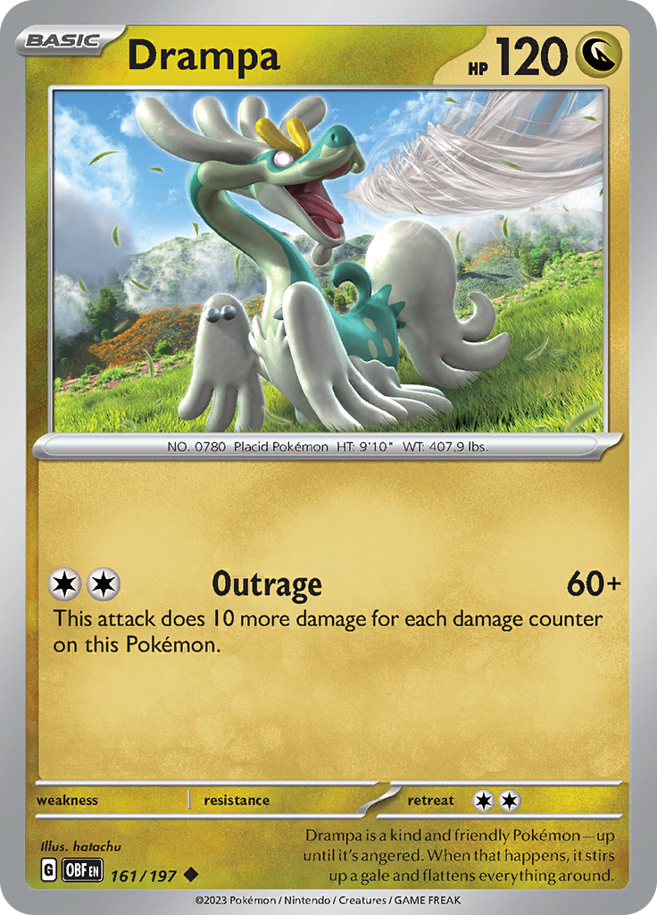 Drampa (161/197) [Scarlet & Violet: Obsidian Flames] | Mindsight Gaming