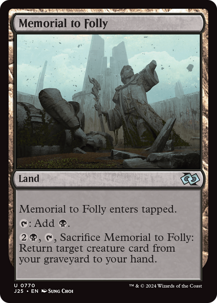 Memorial to Folly [Foundations Jumpstart] | Mindsight Gaming