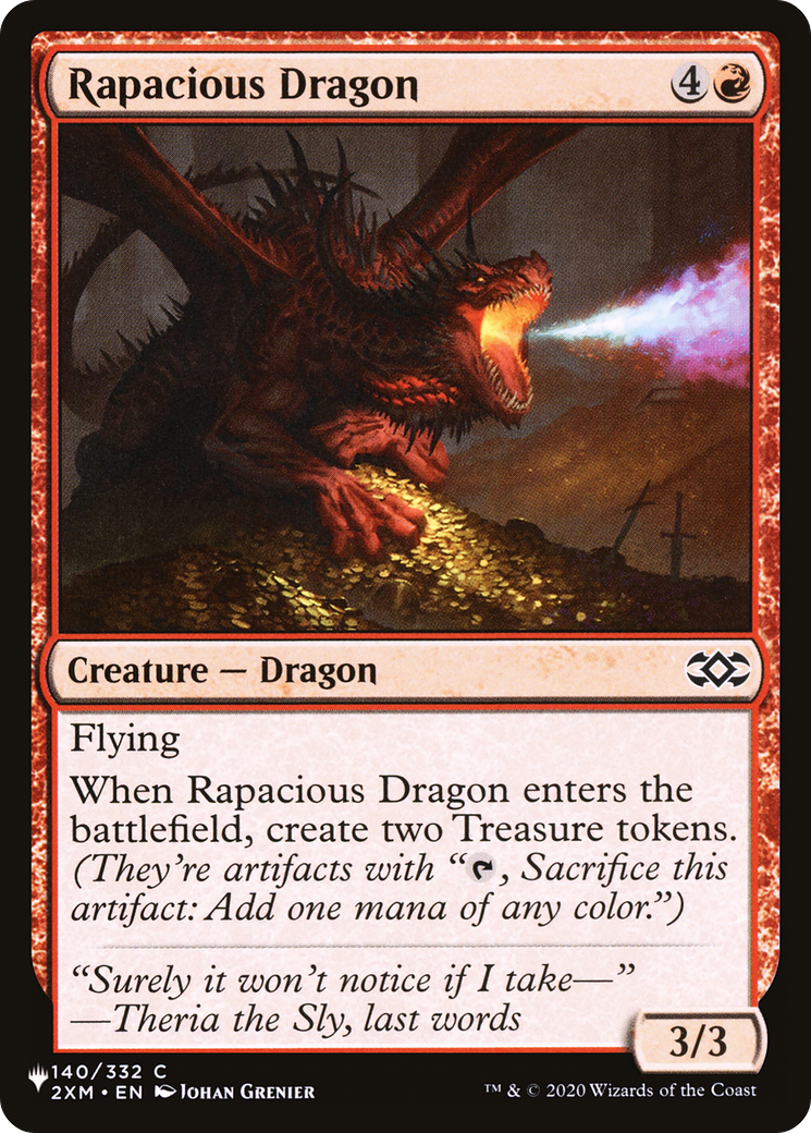 Rapacious Dragon [The List Reprints] | Mindsight Gaming