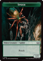 Treefolk // Spider Double-Sided Token [Duskmourn: House of Horror Commander Tokens] | Mindsight Gaming