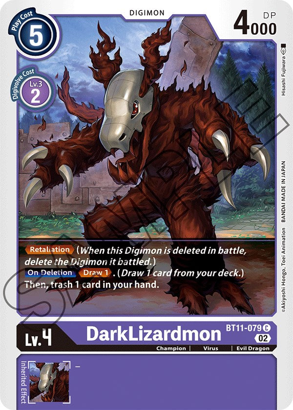 DarkLizardmon [BT11-079] [Dimensional Phase] | Mindsight Gaming