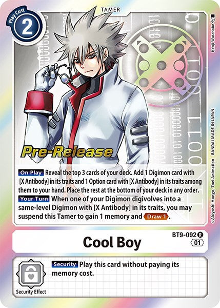 Cool Boy [BT9-092] [X Record Pre-Release Promos] | Mindsight Gaming