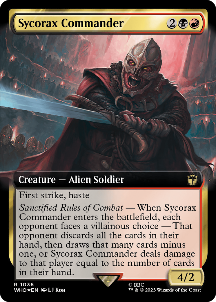 Sycorax Commander (Extended Art) (Surge Foil) [Doctor Who] | Mindsight Gaming