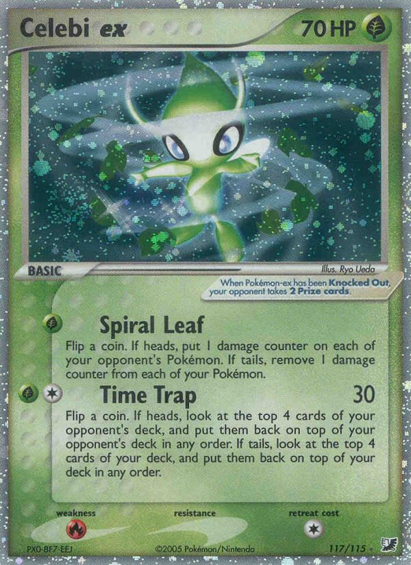 Celebi ex (117/115) [EX: Unseen Forces] | Mindsight Gaming