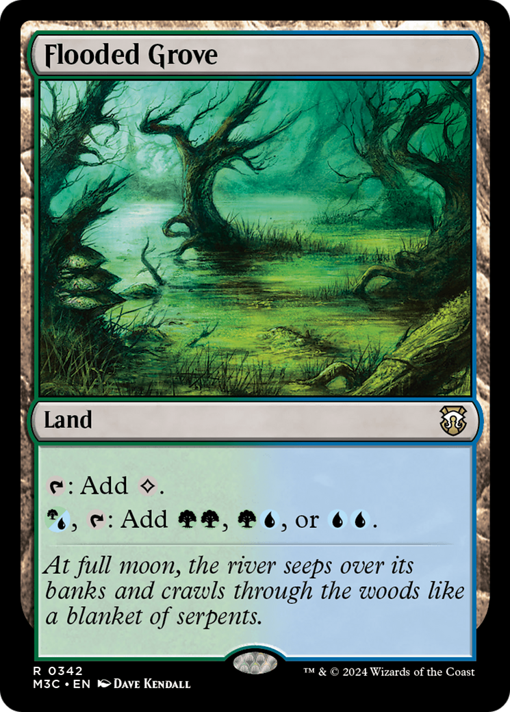 Flooded Grove (Ripple Foil) [Modern Horizons 3 Commander] | Mindsight Gaming