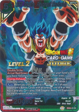 SSB Gogeta, Resonant Explosion (Level 2) (EX04-03) [Judge Promotion Cards] | Mindsight Gaming