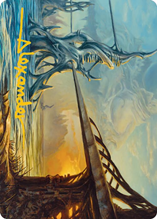 Razortide Bridge Art Card (Gold-Stamped Signature) [Modern Horizons 2 Art Series] | Mindsight Gaming