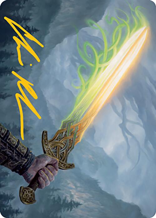 Sword of Hearth and Home Art Card (Gold-Stamped Signature) [Modern Horizons 2 Art Series] | Mindsight Gaming