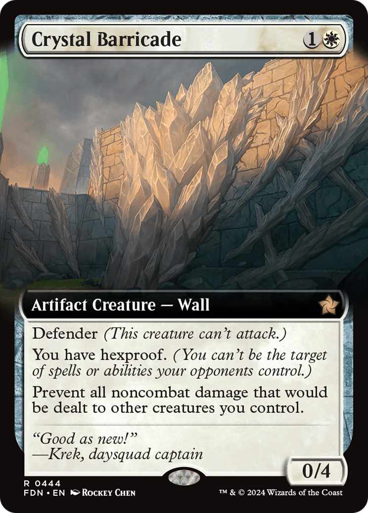 Crystal Barricade (Extended Art) [Foundations] | Mindsight Gaming