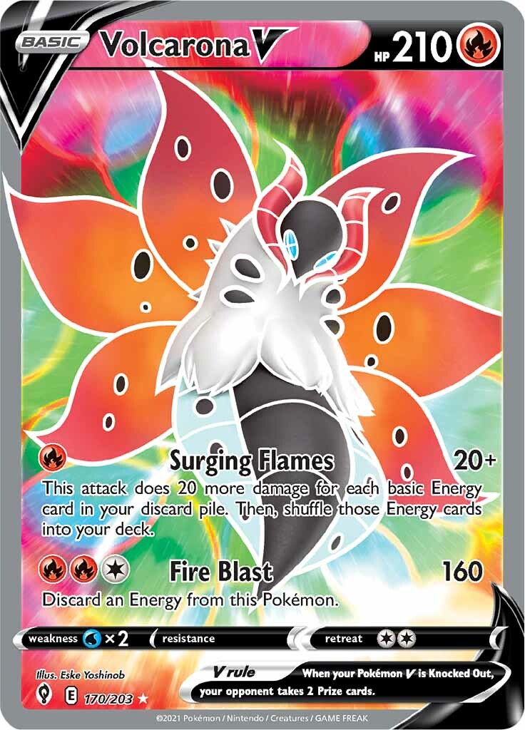 Volcarona V (170/203) [Sword & Shield: Evolving Skies] | Mindsight Gaming