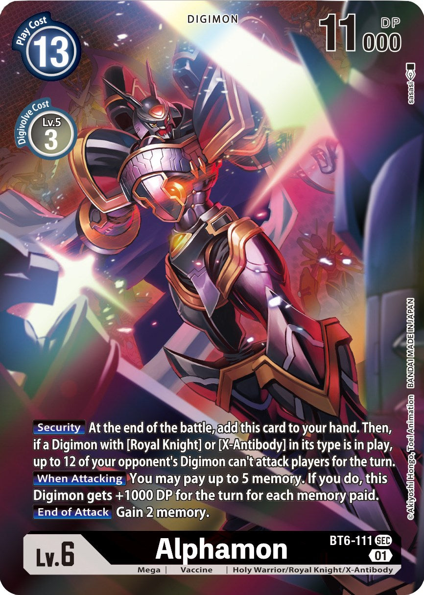 Alphamon [BT6-111] (Alternative Art) [Xros Encounter] | Mindsight Gaming