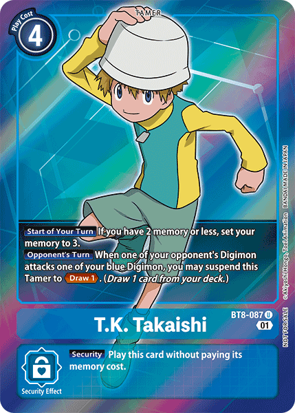 T.K. Takaishi [BT8-087] (Alternative Art - Box Topper) [New Awakening] | Mindsight Gaming