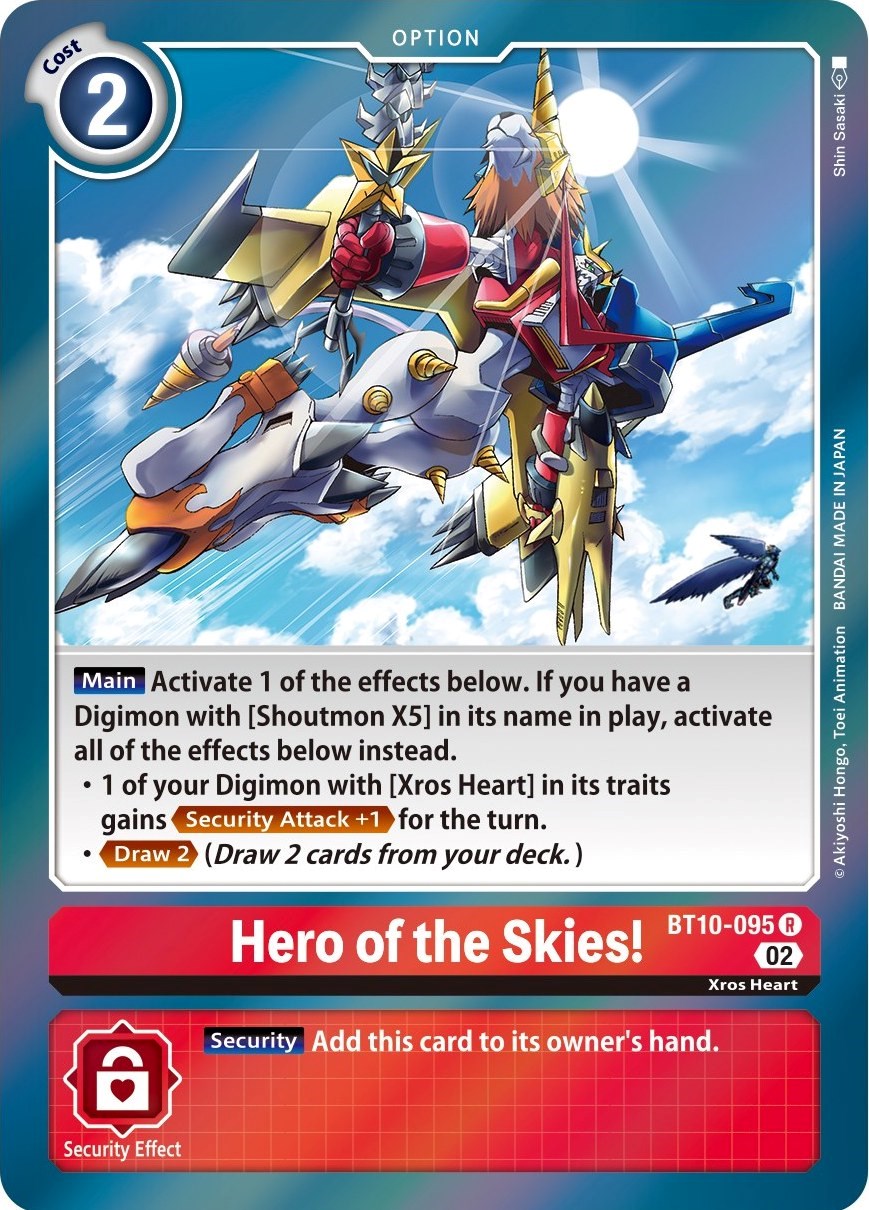 Hero of the Skies! [BT10-095] [Xros Encounter] | Mindsight Gaming